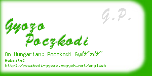 gyozo poczkodi business card